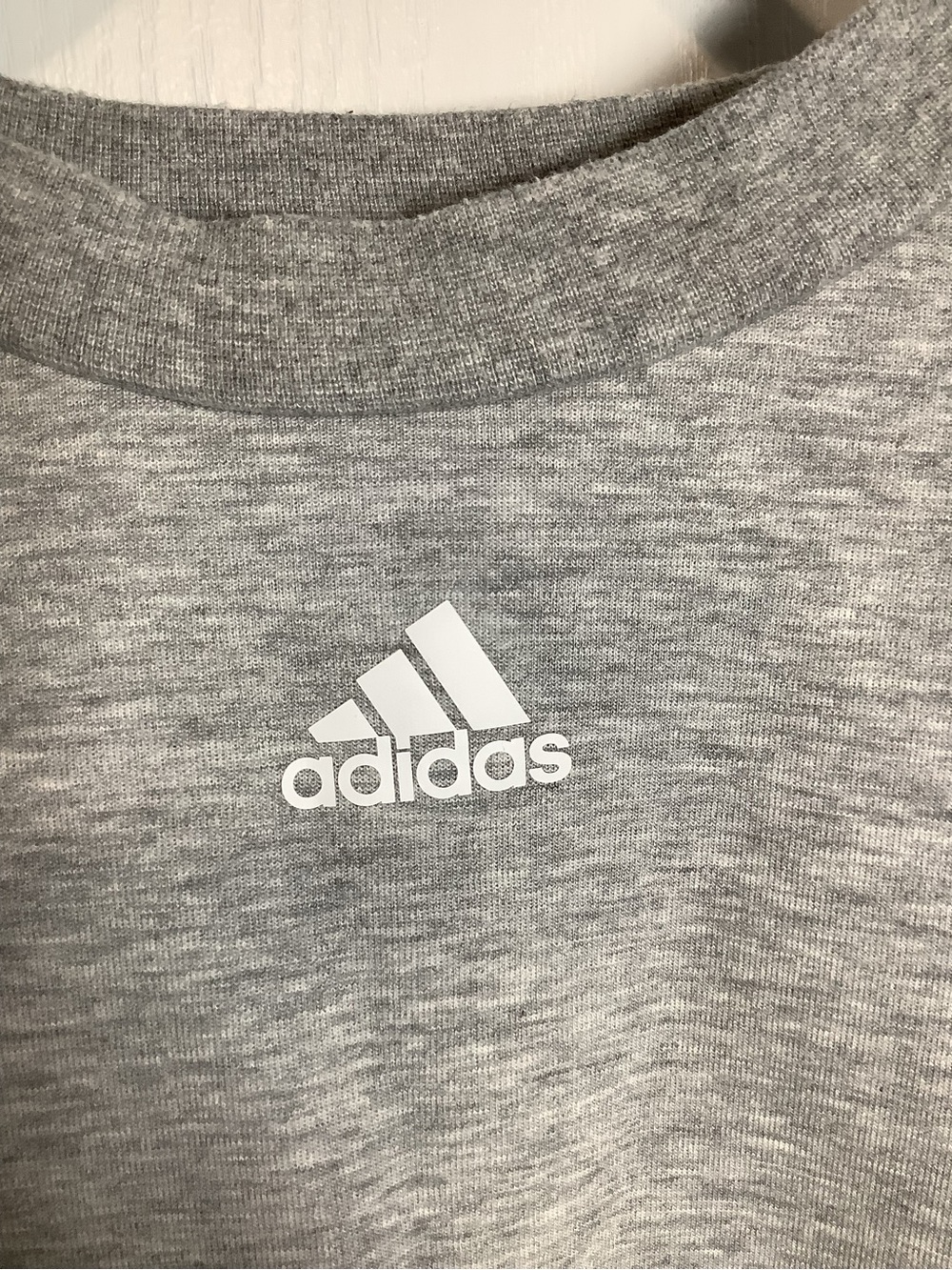 Adidas Men’s Grey Crewneck Sweater with Signature 3-Stripes - Picture 5 of 12